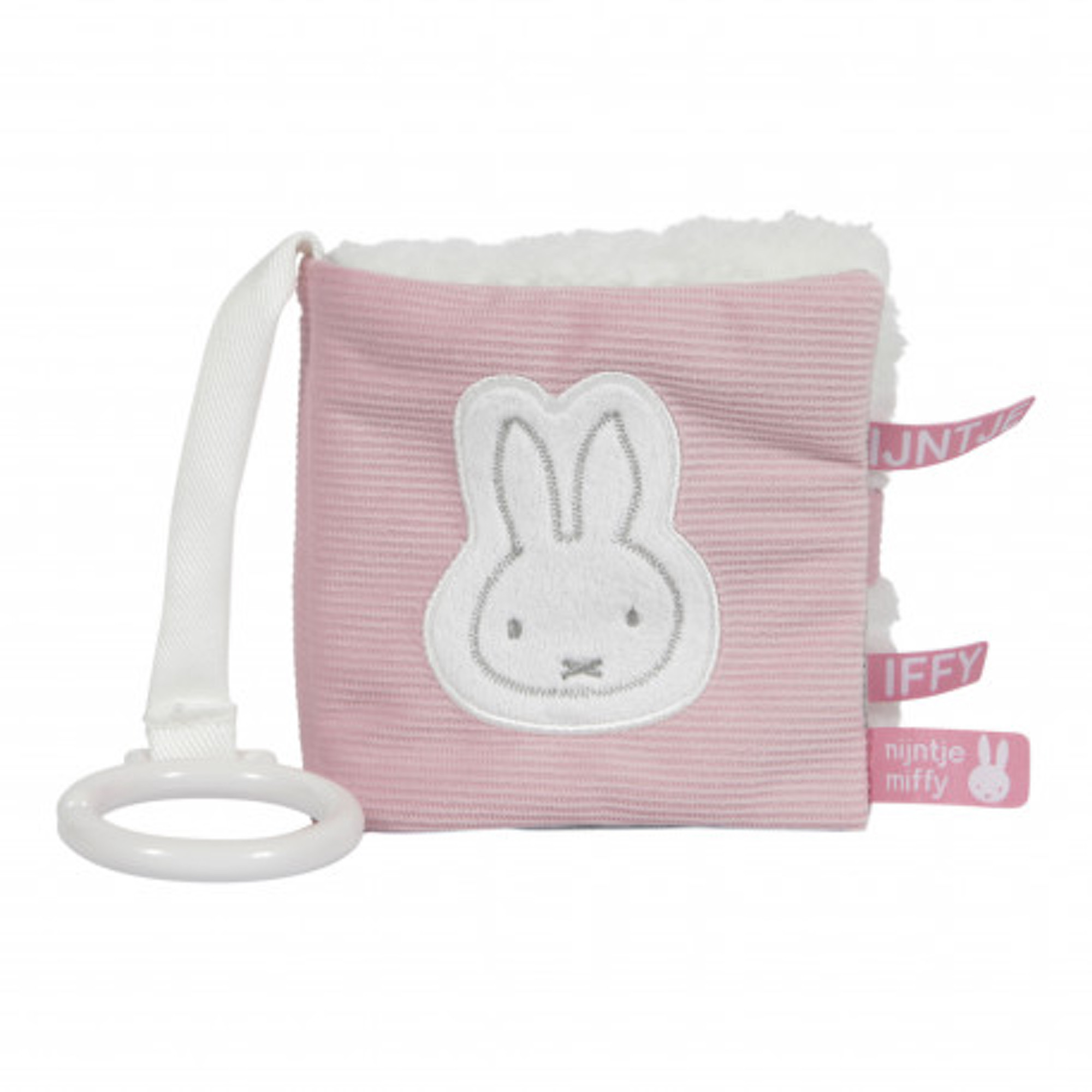 Livre d'éveil pour bébé en velours- miffy rose