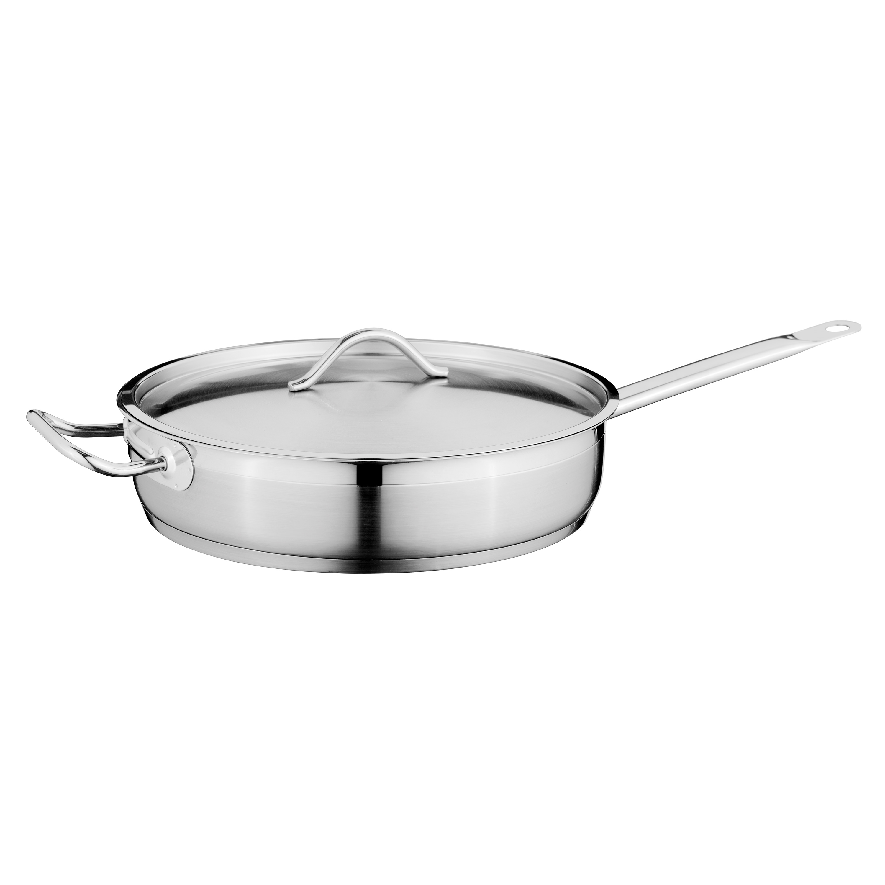 Sauteuse en acier avec couvercle hotel D28 cm Sauteuse en acier avec couvercle hotel D28 cm