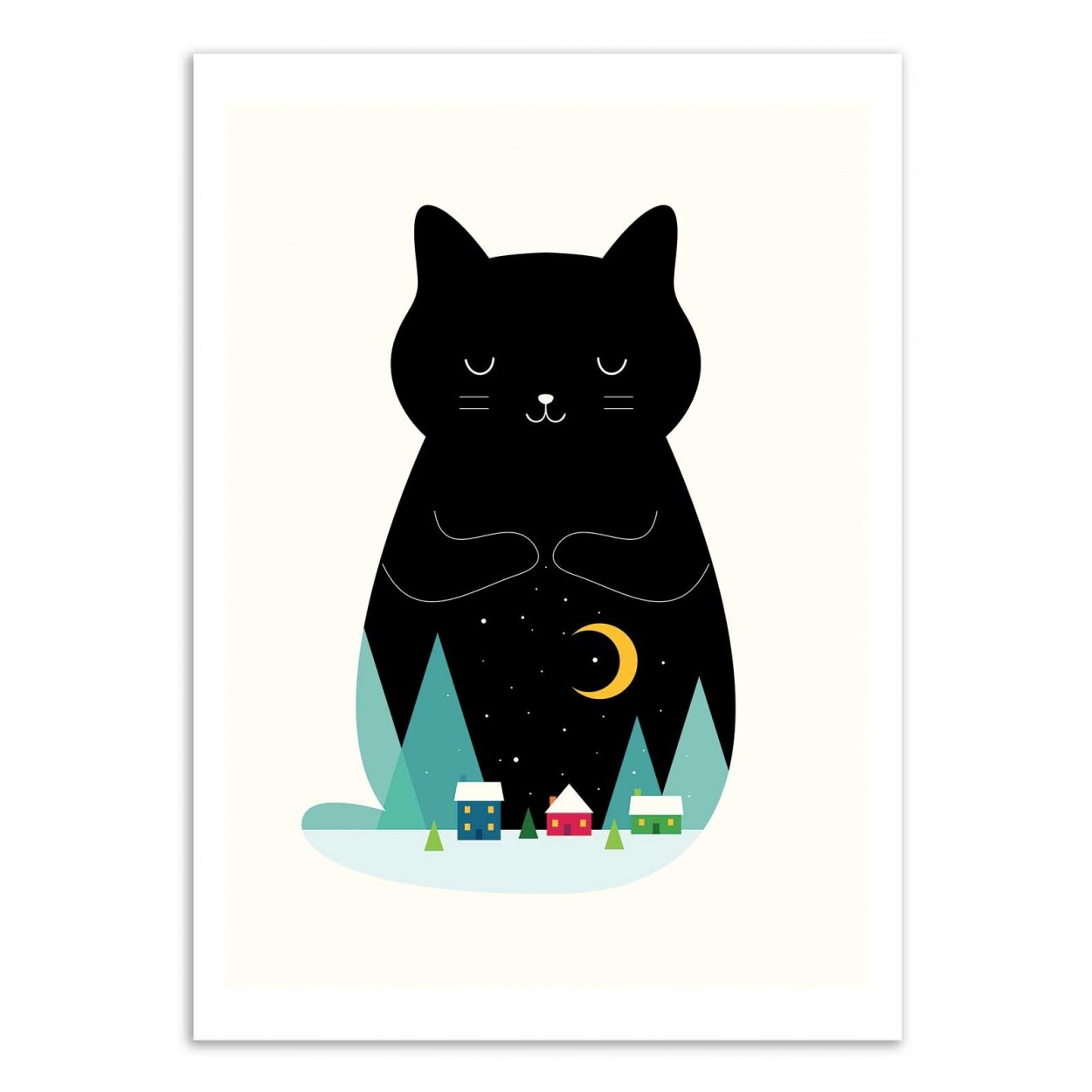 SILENT NIGHT - Affiche d'art 50 x 70 cm SILENT NIGHT - Affiche d'art 50 x 70 cm