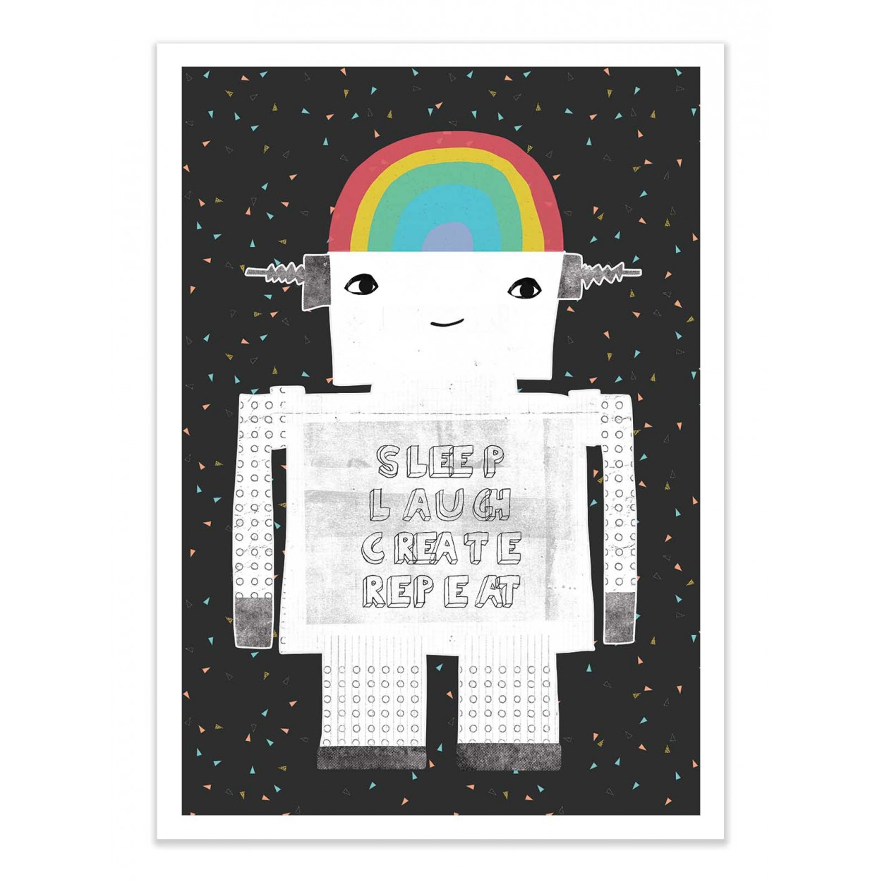 SLEEP LAUGH CREATE - TREECHILD - Affiche d'art 50 x 70 cm SLEEP LAUGH CREATE - TREECHILD - Affiche d'art 50 x 70 cm