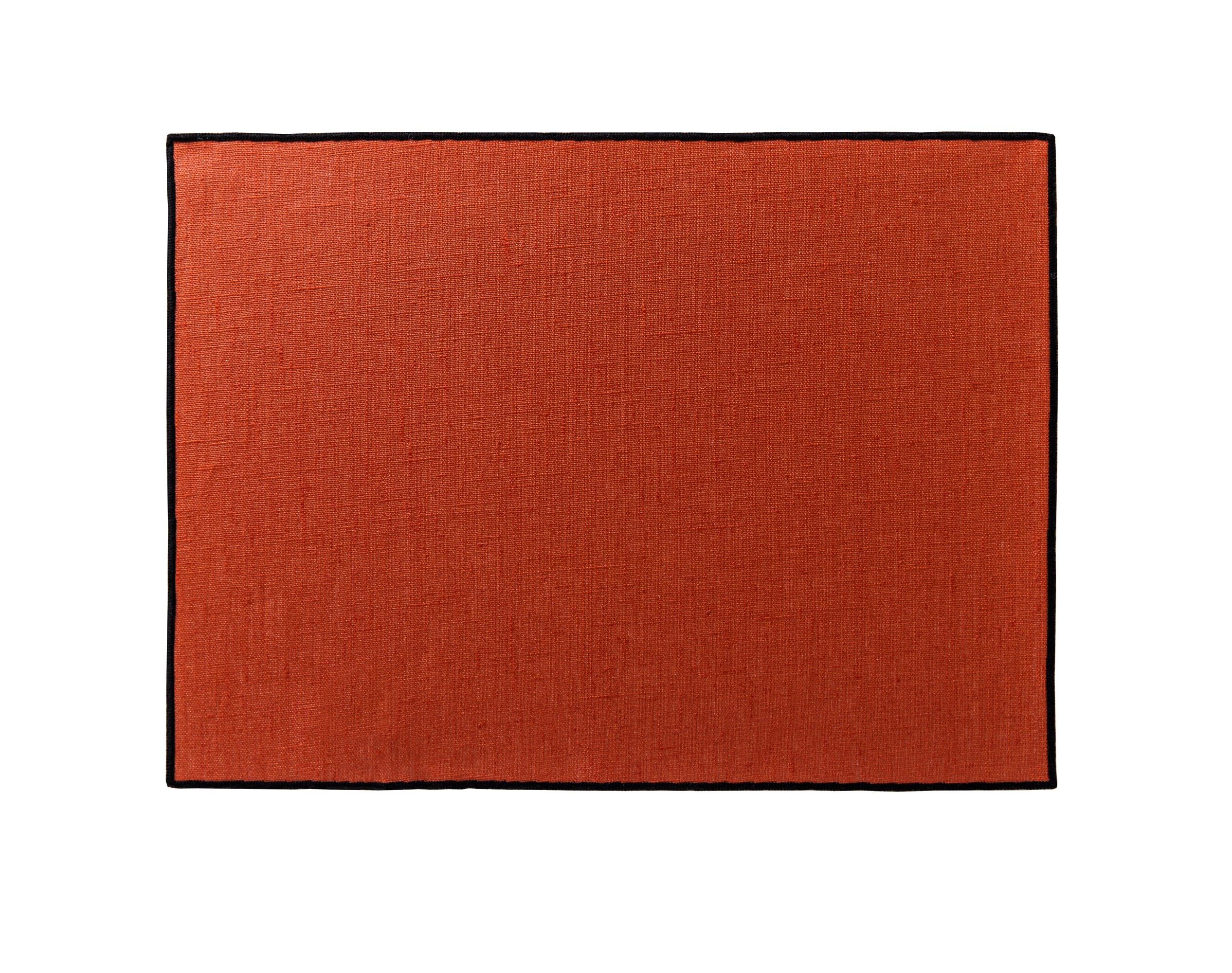 Lot de 4 sets de table orange en lin 35x48 Lot de 4 sets de table orange en lin 35x48