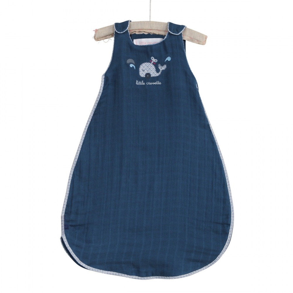 Gigoteuse été lange coton bio bleue 0-6 mois Gigoteuse été lange coton bio bleue 0-6 mois