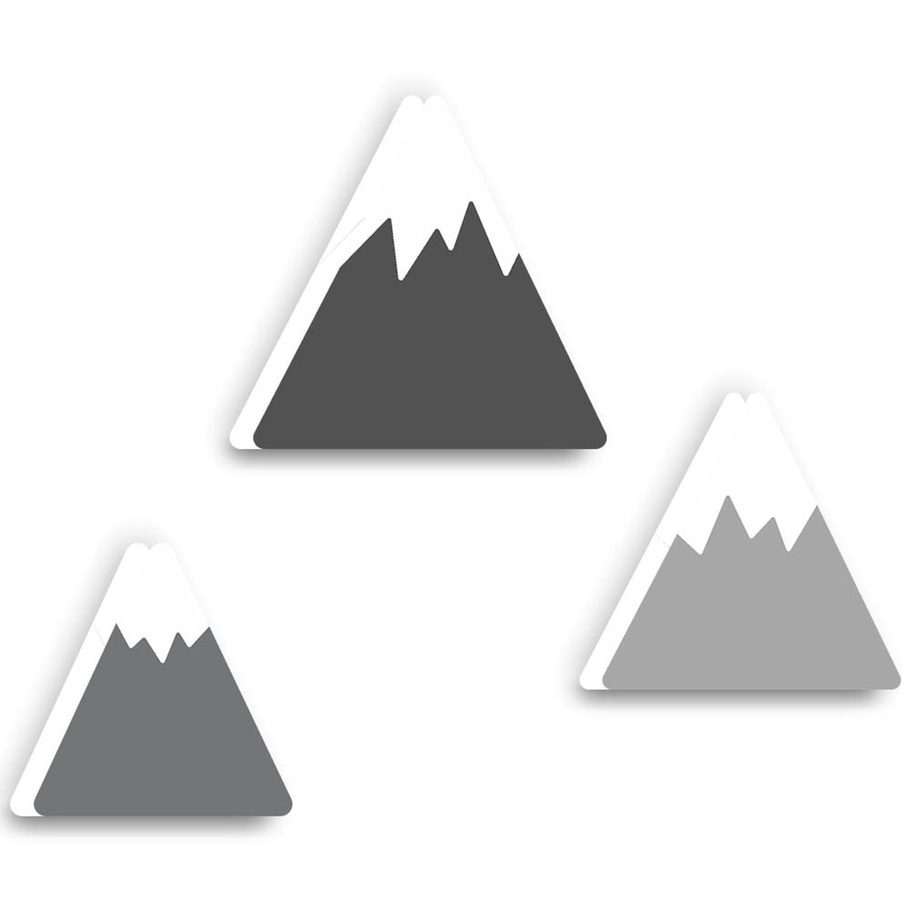 Crochets patères enfants montagne - Lot de 3 Crochets patères enfants montagne - Lot de 3