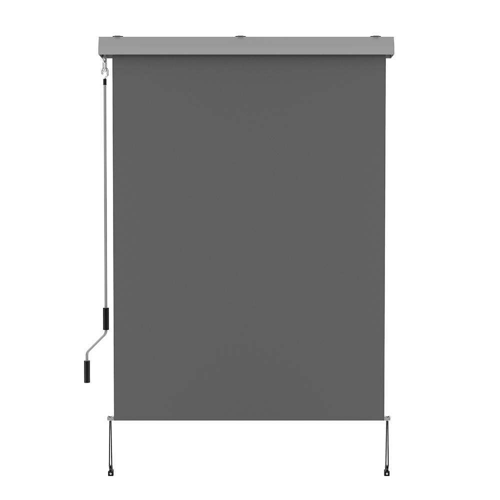 Store enrouleur d'extérieur aluminium gris 120x250cm Store enrouleur d'extérieur aluminium gris 120x250cm
