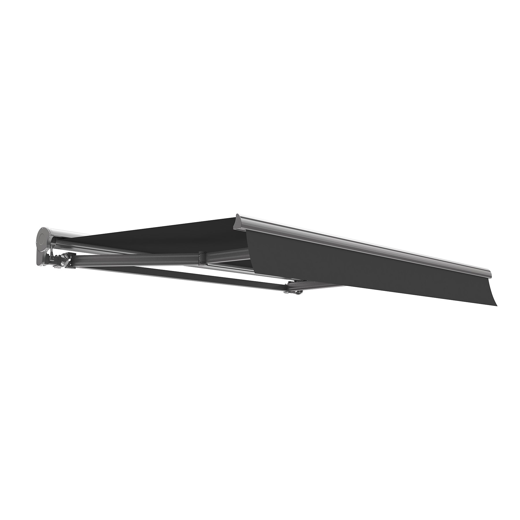 Store banne motorisé LED en aluminium gris 3x2.5 m Store banne motorisé LED en aluminium gris 3x2.5 m
