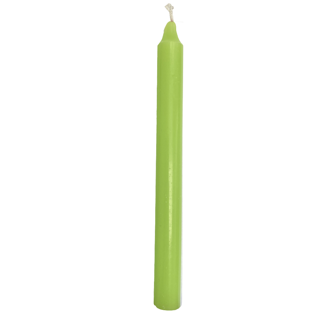 Bougie teintée dans la masse vert pomme H21cm Bougie teintée dans la masse vert pomme H21cm