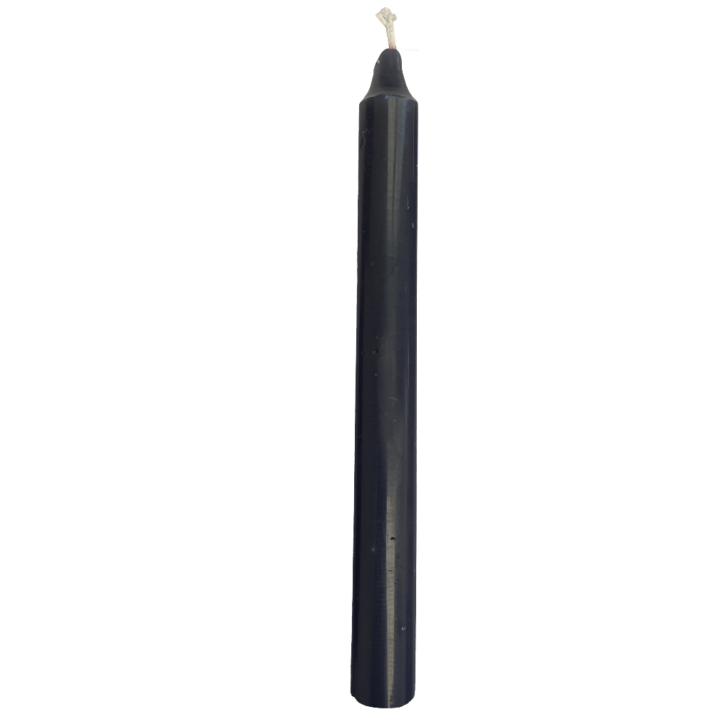 Bougie teintée dans la masse gris H21cm Bougie teintée dans la masse gris H21cm