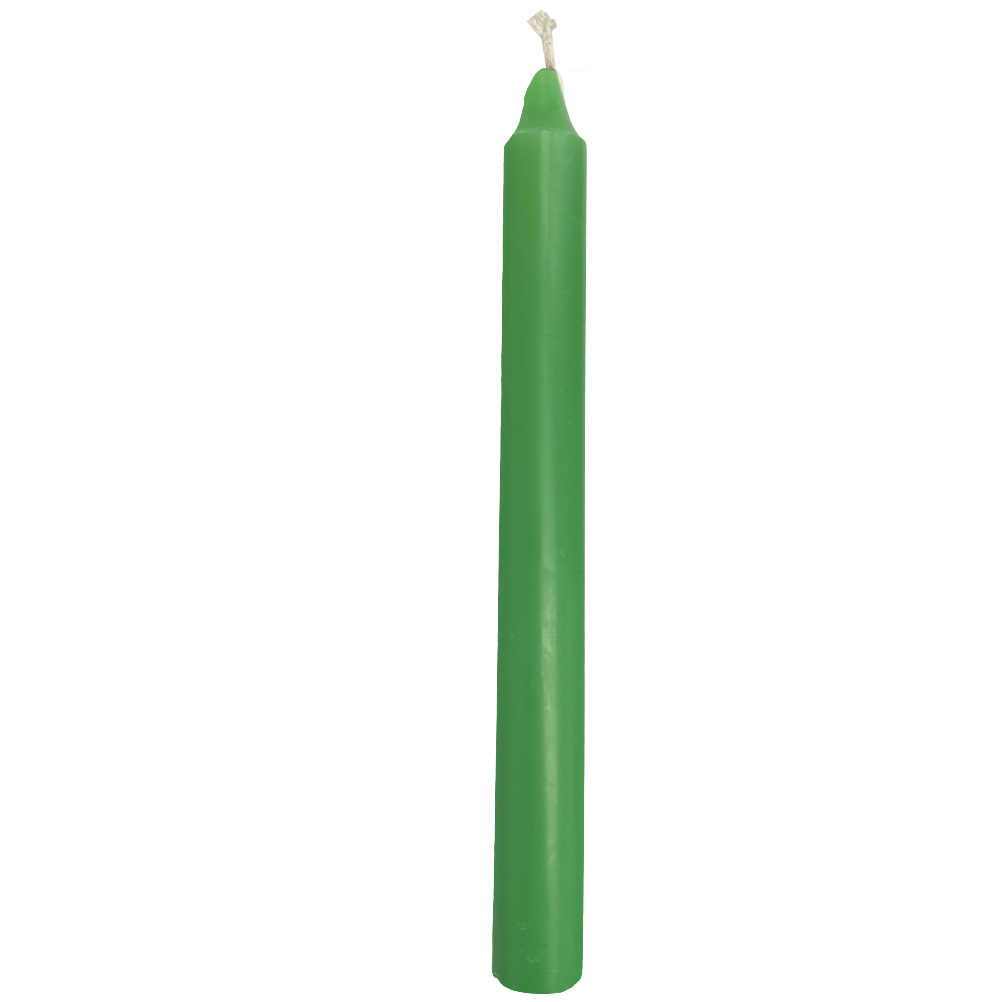 Bougie teintée dans la masse vert H21cm Bougie teintée dans la masse vert H21cm
