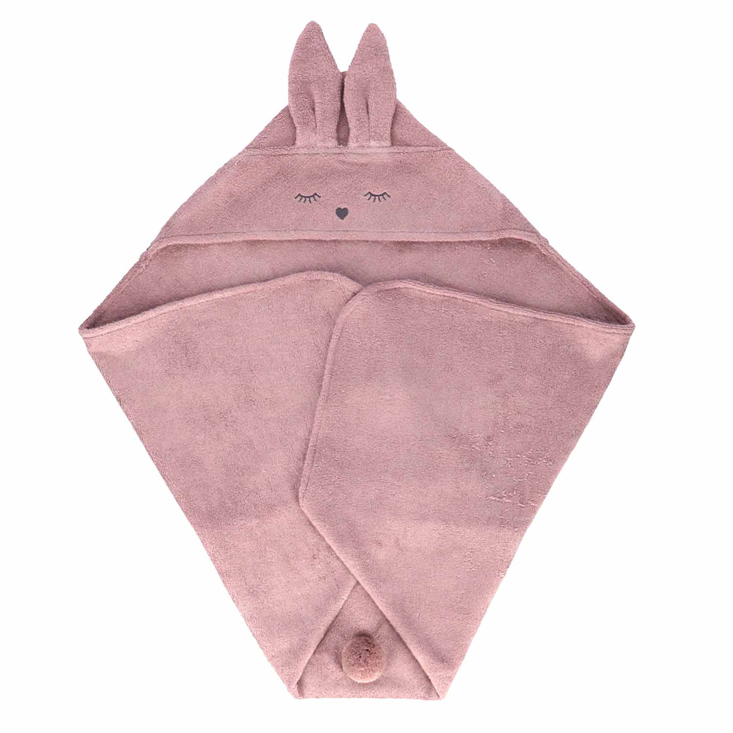 Cape de bain 100% bambou lilas bébé Cape de bain 100% bambou lilas bébé
