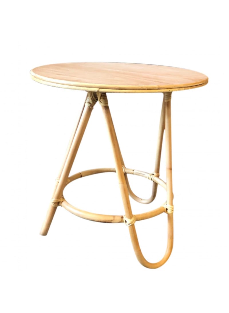 Table d'appoint rotin naturel
