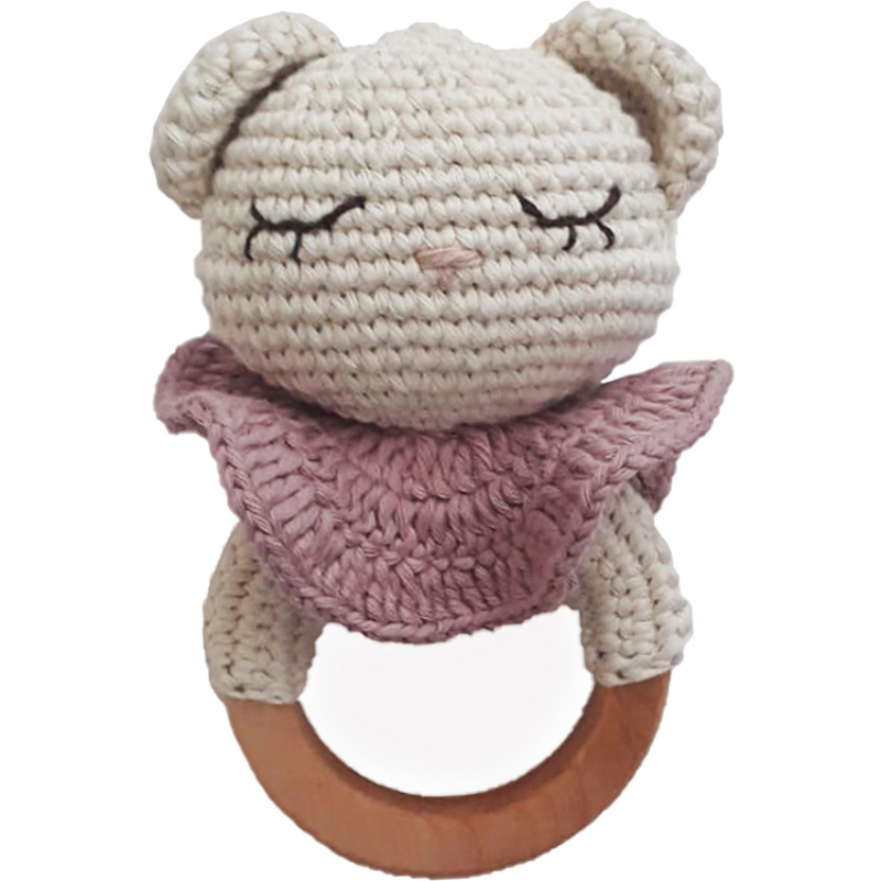 Anneau de dentition en crochet ourson Anneau de dentition en crochet ourson