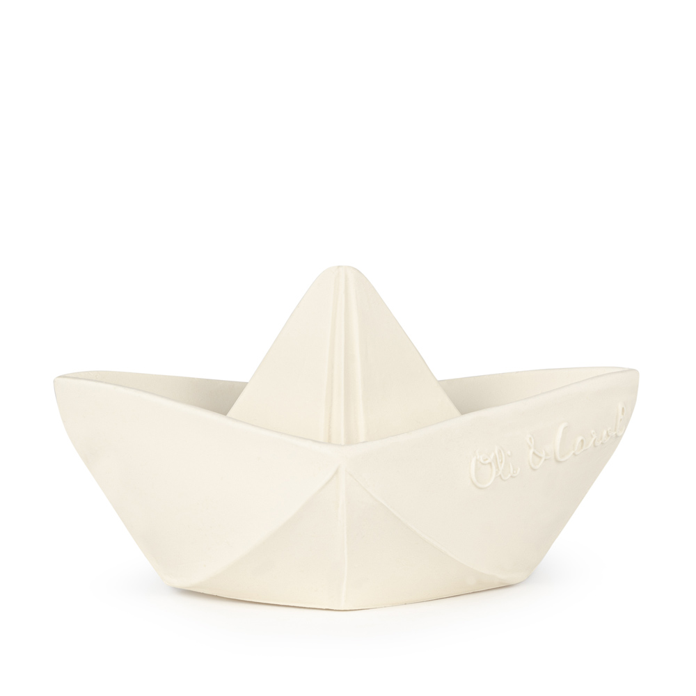 Jouet de bain bateau origami Blanc