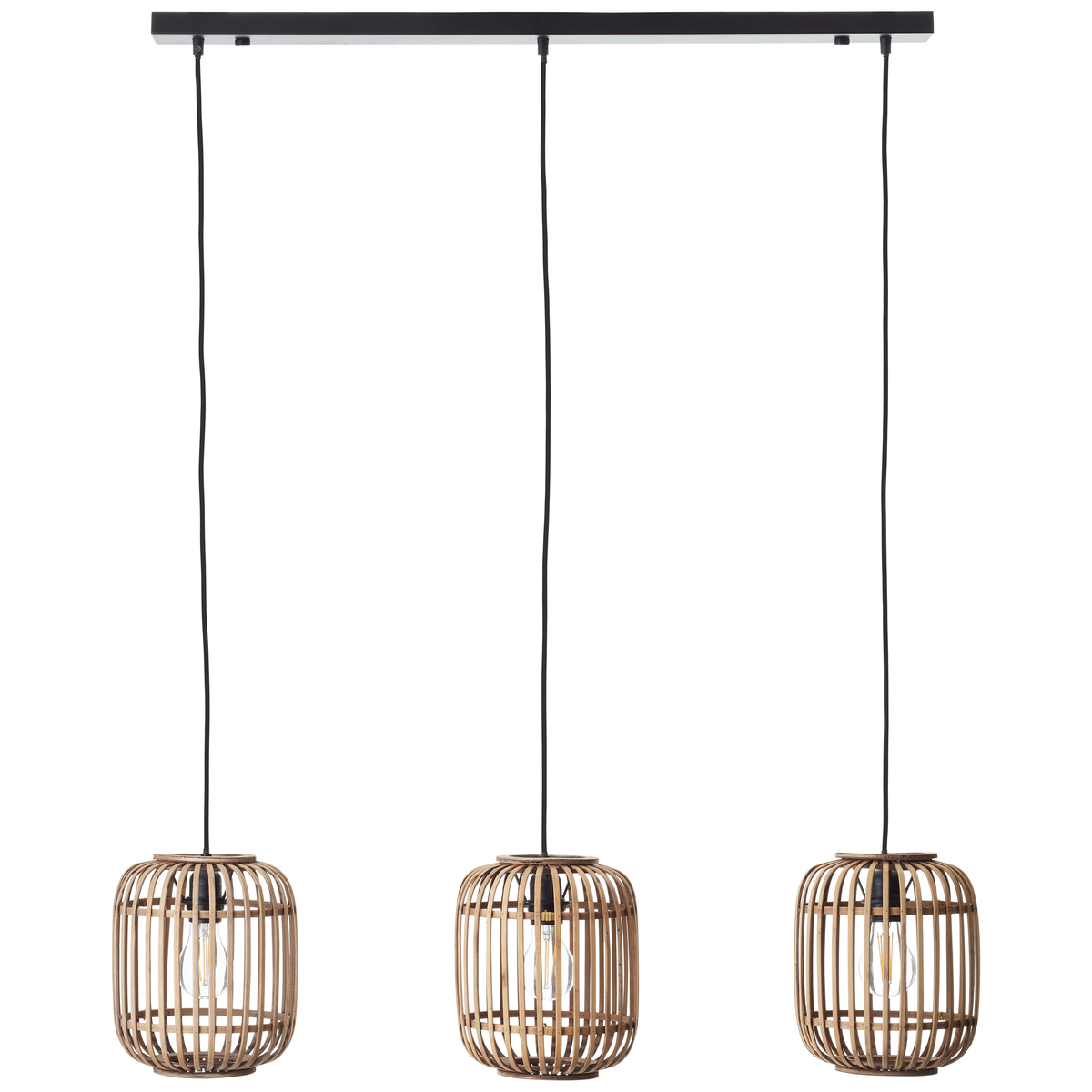 Suspension en bois 3 lumières Suspension en bois 3 lumières