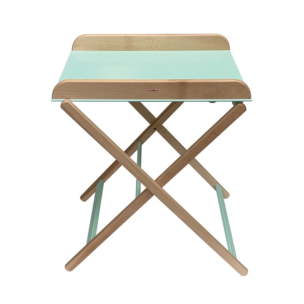 Table à langer pliante bicolore vert menthe - 82x87x55 cm Table à langer pliante bicolore vert menthe - 82x87x55 cm