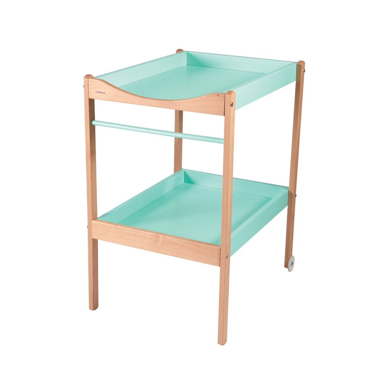 Table à langer bicolore vert menthe - 72x90x55 cm Table à langer bicolore vert menthe - 72x90x55 cm