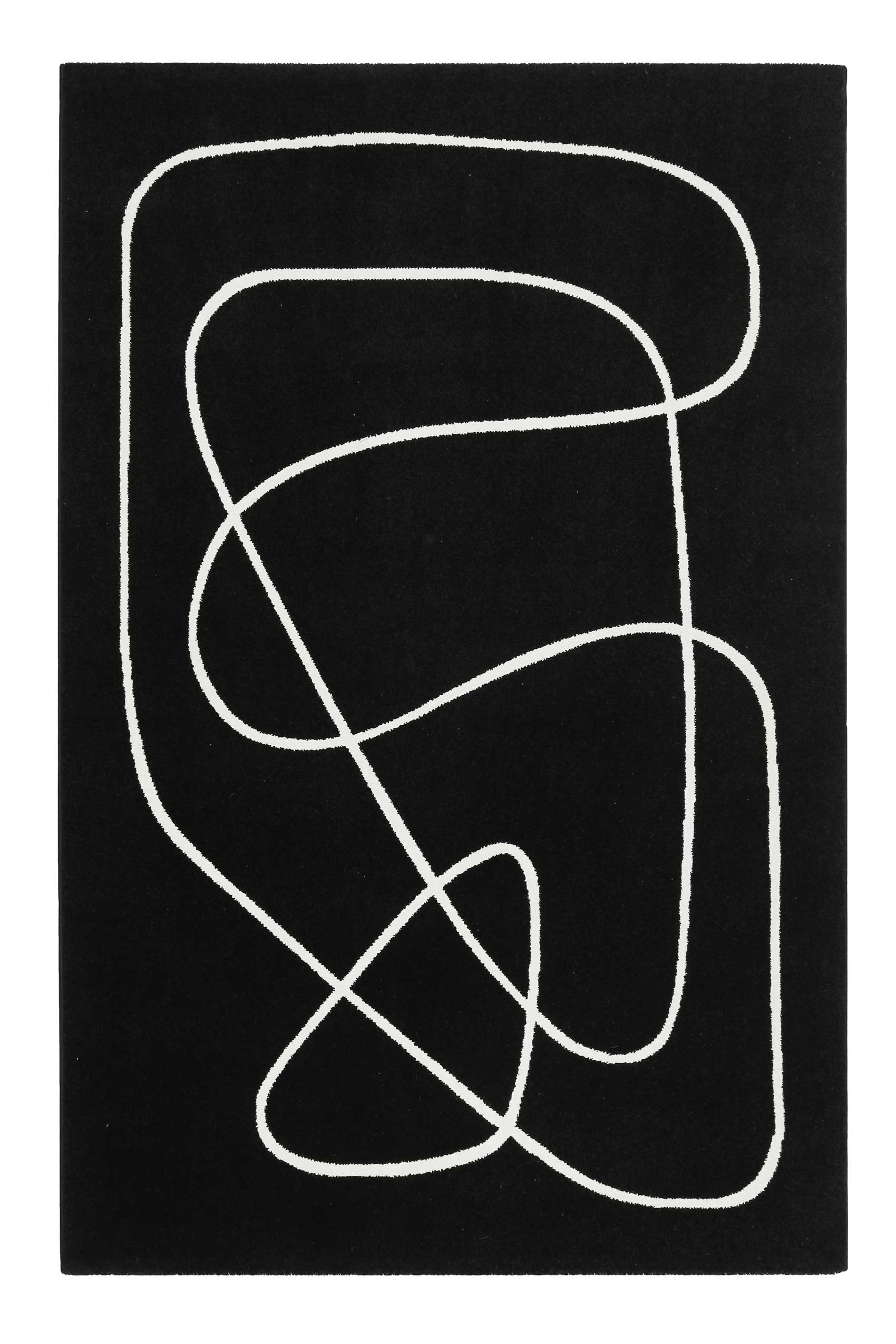 Tapis graphique design abstrait fond noir 160x225 Tapis graphique design abstrait fond noir 160x225