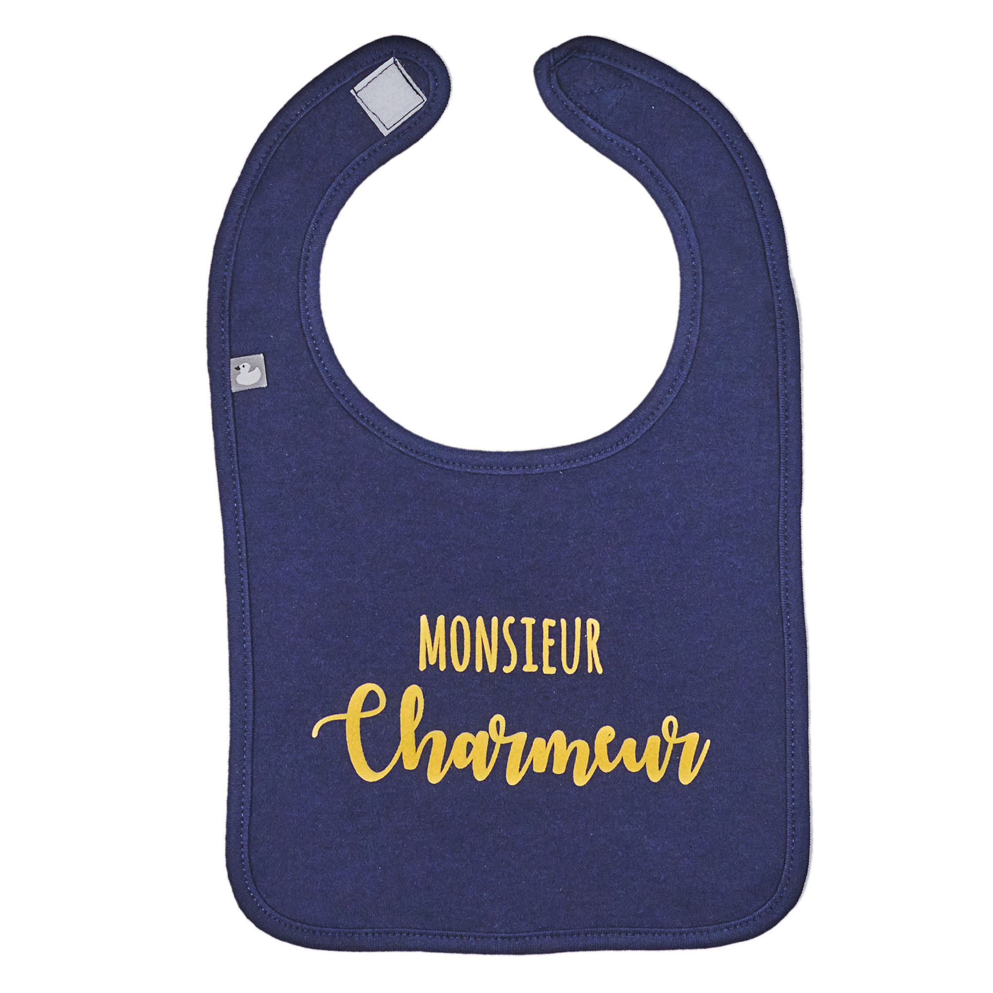 Bavoir bébé personnalisé bleu marine Bavoir bébé personnalisé bleu marine