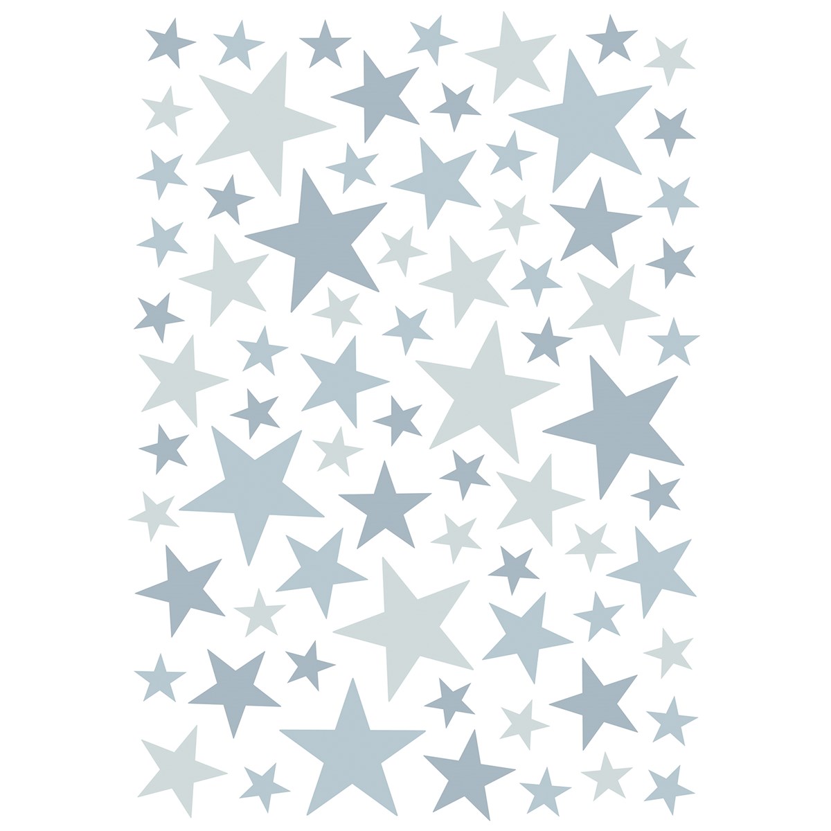 Stickers étoiles en Vinyle mat Bleu clair Stickers étoiles en Vinyle mat Bleu clair
