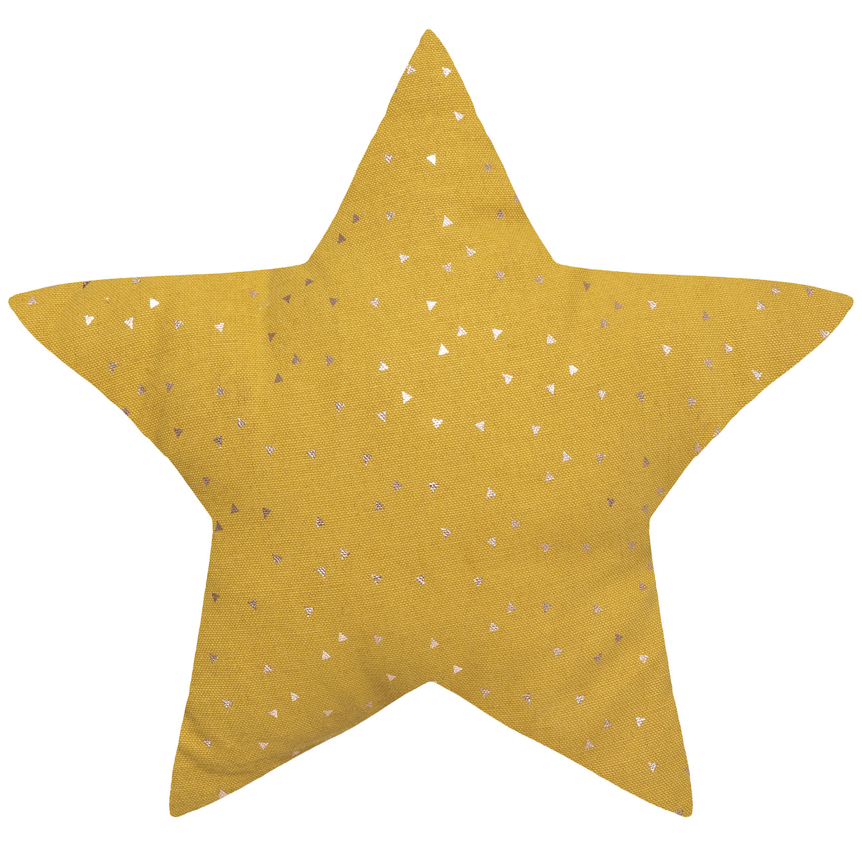 Coussin enfant étoile motifs métallisés Ocre 40x40 Coussin enfant étoile motifs métallisés Ocre 40x40