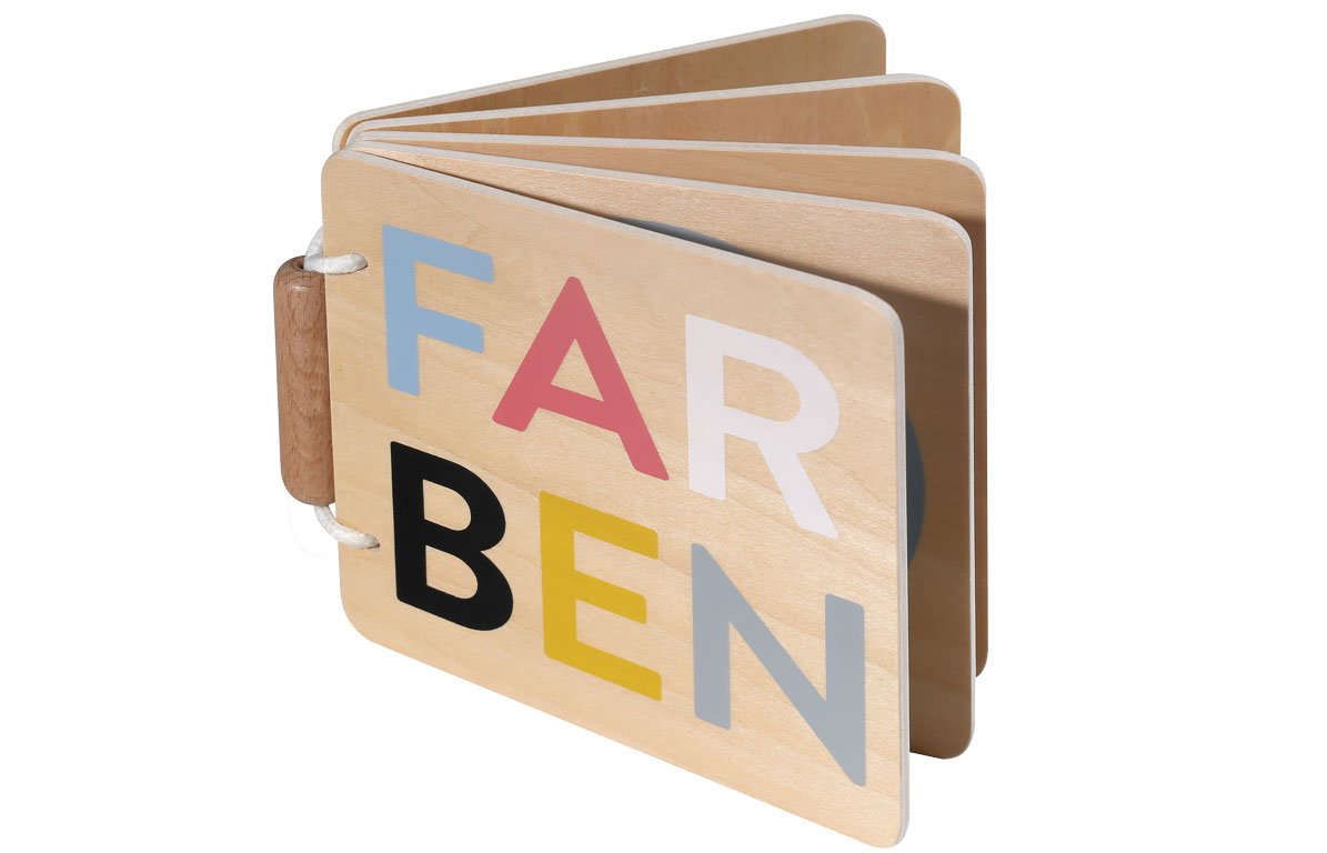 Livre en bois couleurs multicolore Livre en bois couleurs multicolore