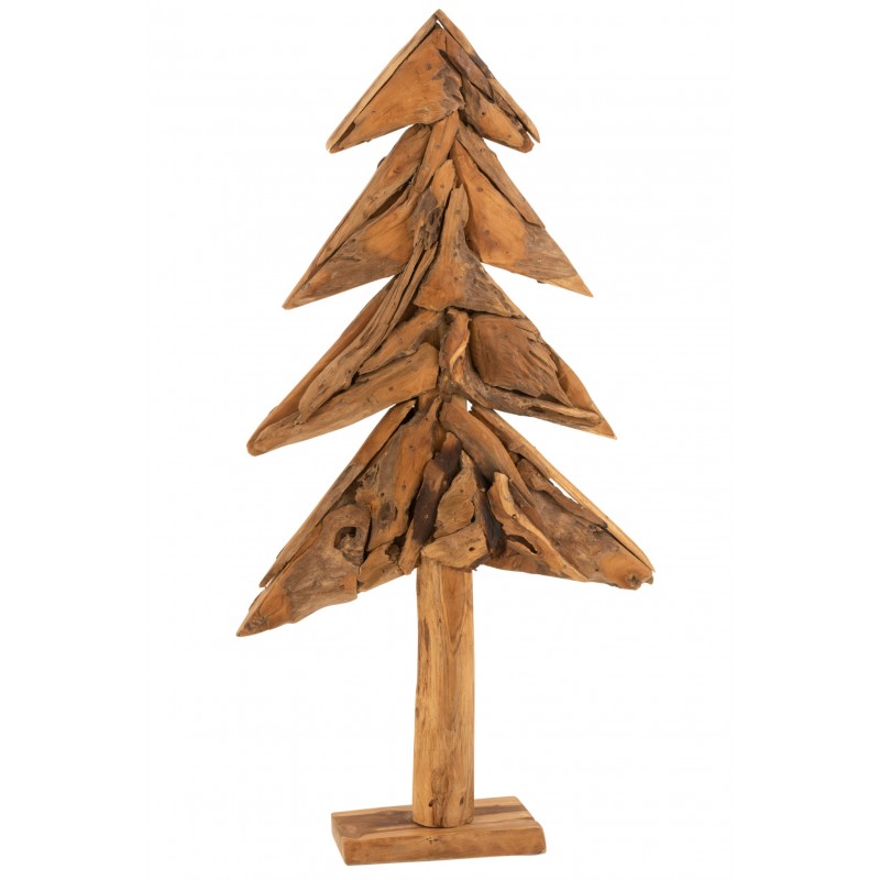 Arbre morceaux de bois teck naturel H120cm Arbre morceaux de bois teck naturel H120cm