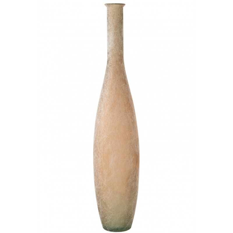 Vase bouteille verre beige H100cm Vase bouteille verre beige H100cm