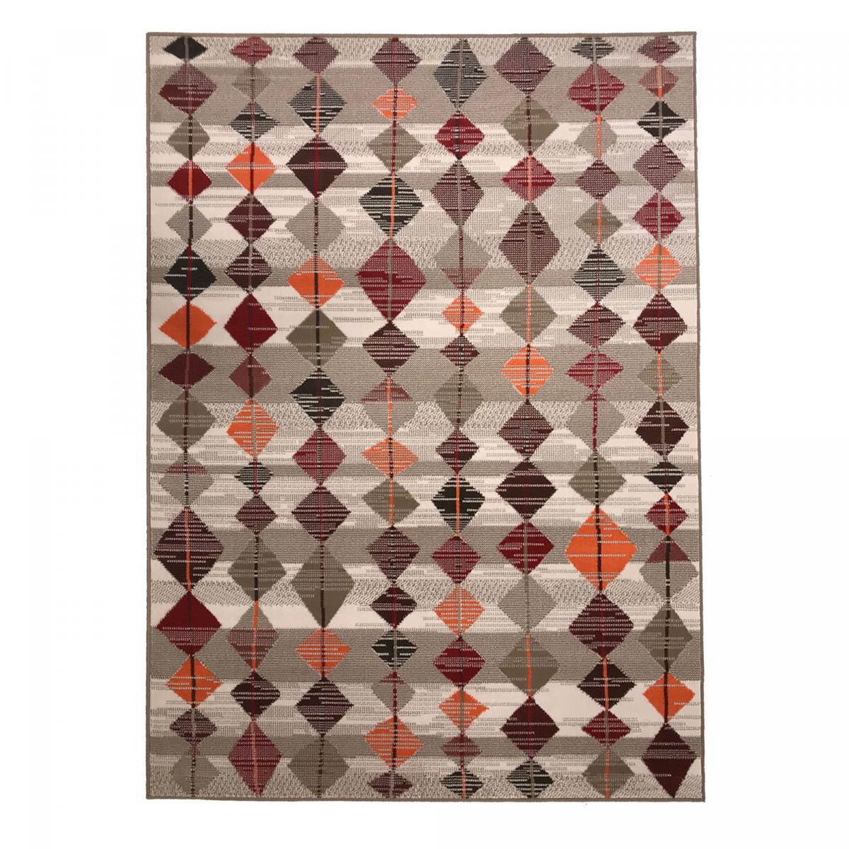 Tapis berbère style en polypropylène multicolore 60x110 Tapis berbère style en polypropylène multicolore 60x110