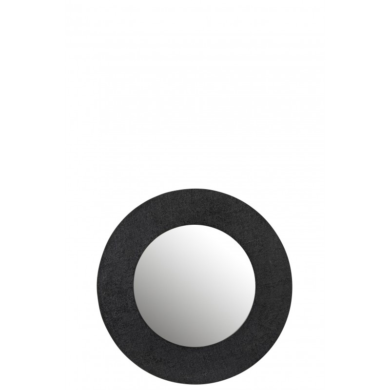 Miroir effet jute alu noir D70 Miroir effet jute alu noir D70