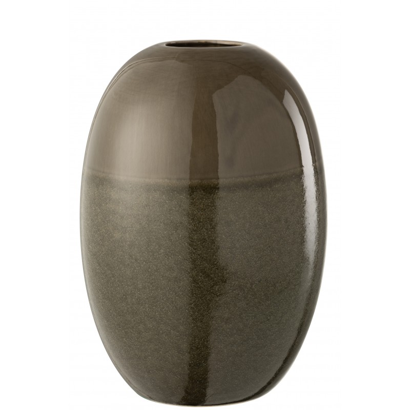 Vase céramique vert H30,5cm