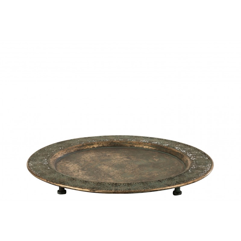Plateau sur pied métal mix D69,5cm Plateau sur pied métal mix D69,5cm