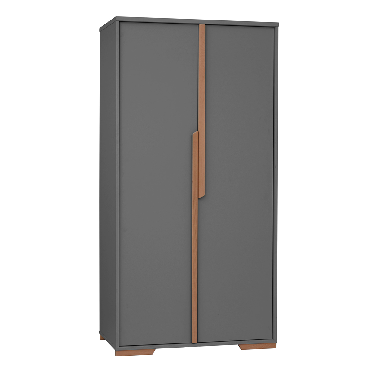 Armoire 2 portes gris beige (Pinio) - Image 1