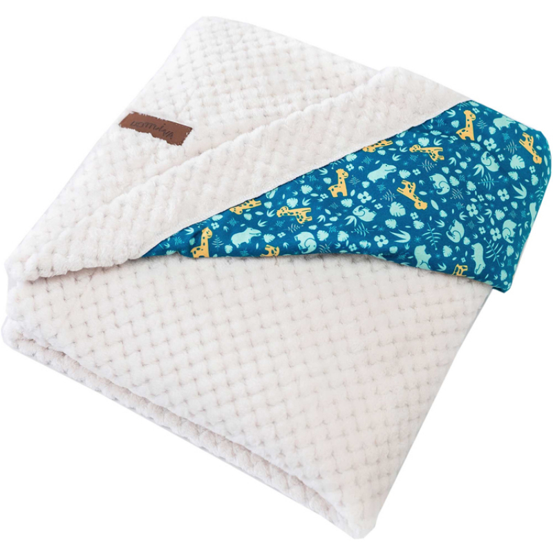 Couverture bébé double face Zanimo Multicolore 75x100 Couverture bébé double face Zanimo Multicolore 75x100