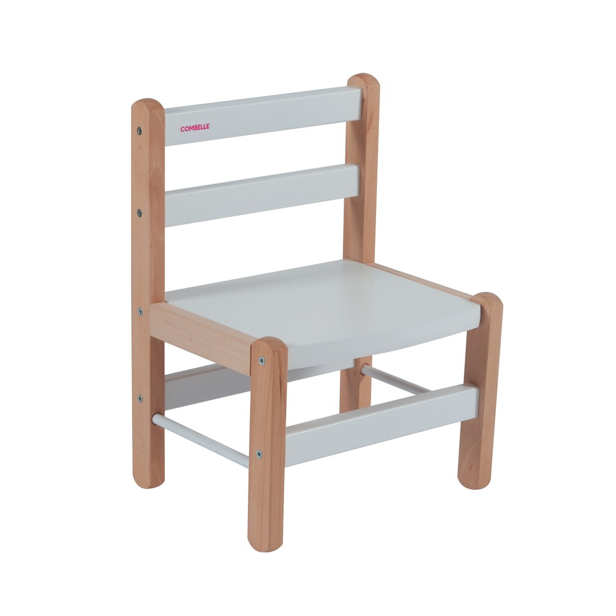 Chaise enfant bicolore blanc - 33x46x27 cm Chaise enfant bicolore blanc - 33x46x27 cm