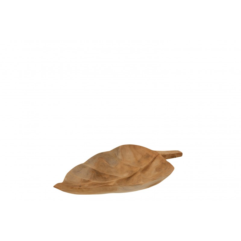 Plat feuille teck naturel L39,5cm Plat feuille teck naturel L39,5cm