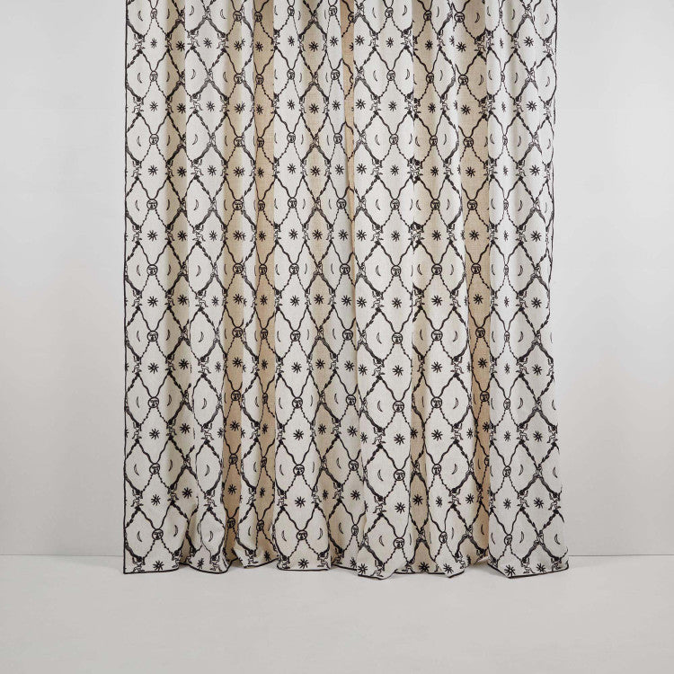 Panneau 143x290 cm Écru et noir Panneau 143x290 cm Écru et noir