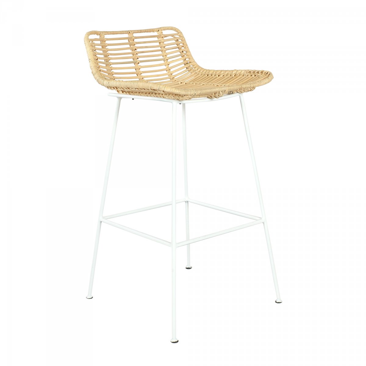 Tabouret de bar moderne en rotin naturel Tabouret de bar moderne en rotin naturel