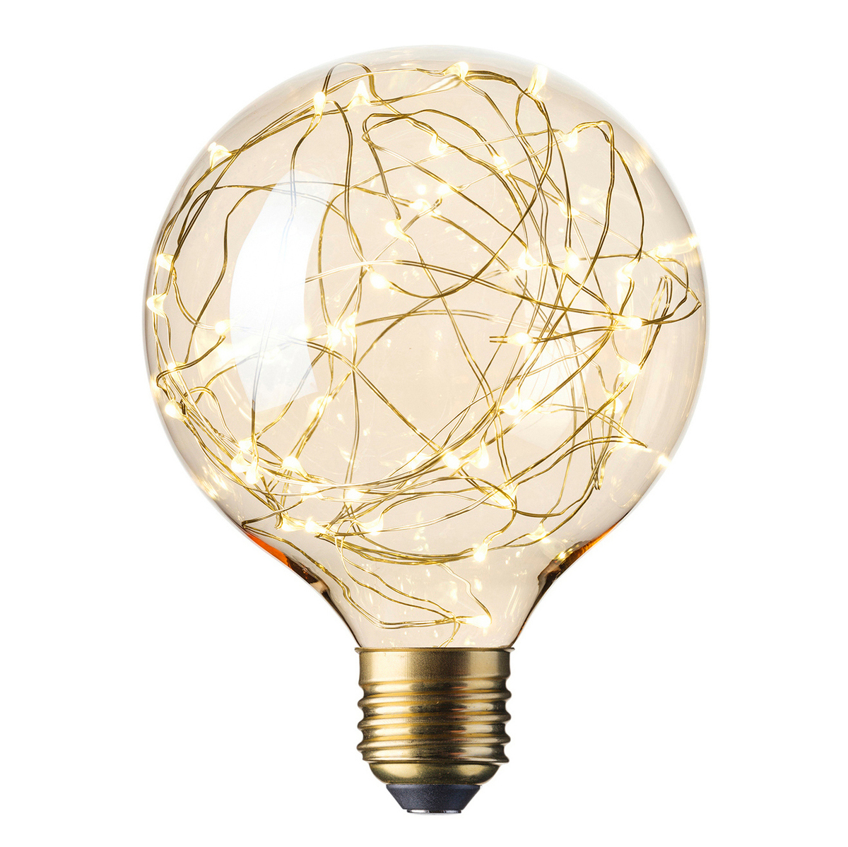 Ampoule filament décorative en verre blanc Ampoule filament décorative en verre blanc