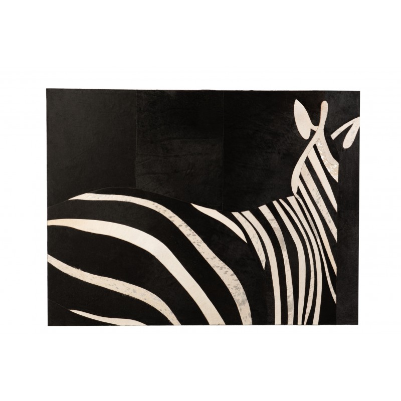 Cadre rectangulaire zèbre cuir noir/blanc 120x90cm Cadre rectangulaire zèbre cuir noir/blanc 120x90cm