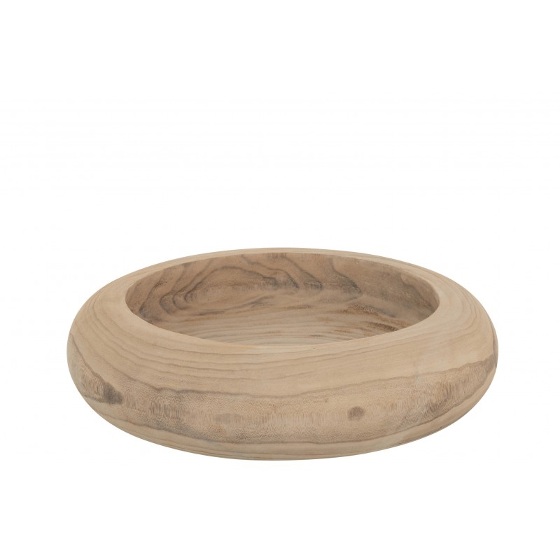 Plat rond bois de paulownia D45cm Plat rond bois de paulownia D45cm