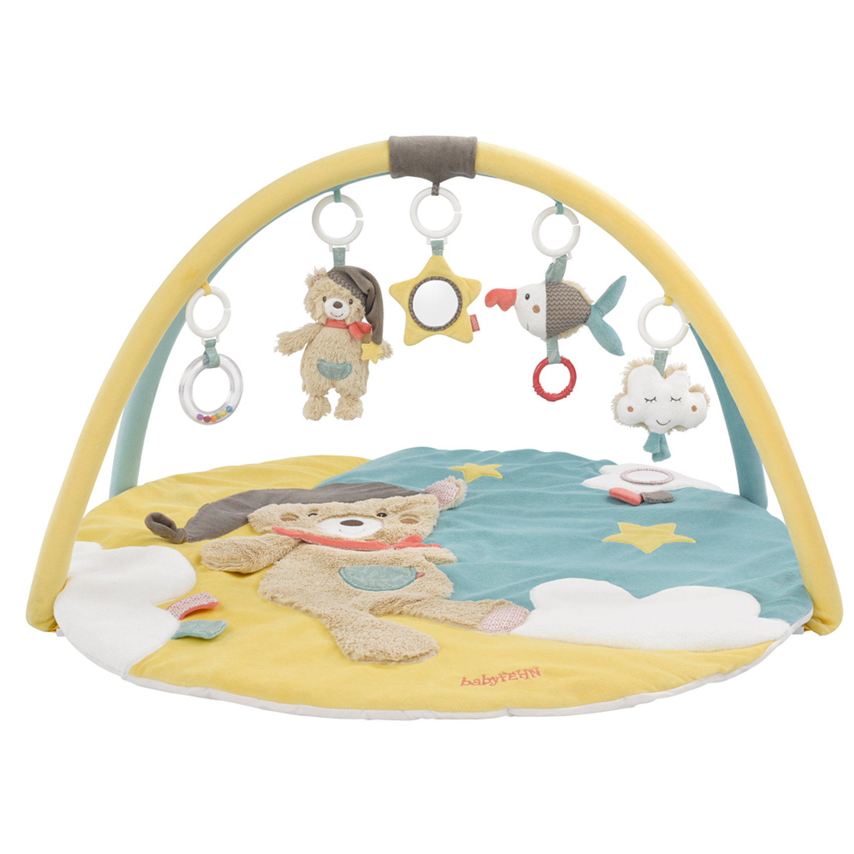 Tapis d'activités bébé Bruno Ecru/Chocolat 85 cm Tapis d'activités bébé Bruno Ecru/Chocolat 85 cm