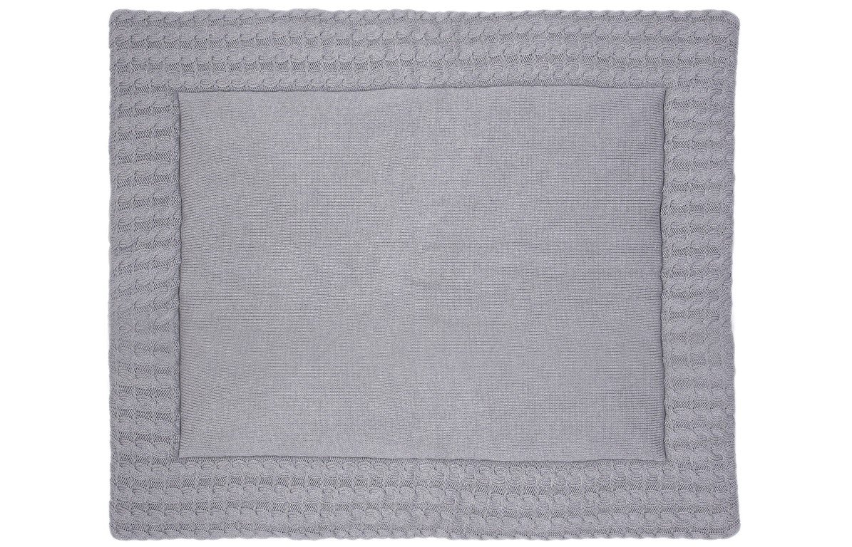 Tapis de parc pour bébé tapis de jeu en coton gris