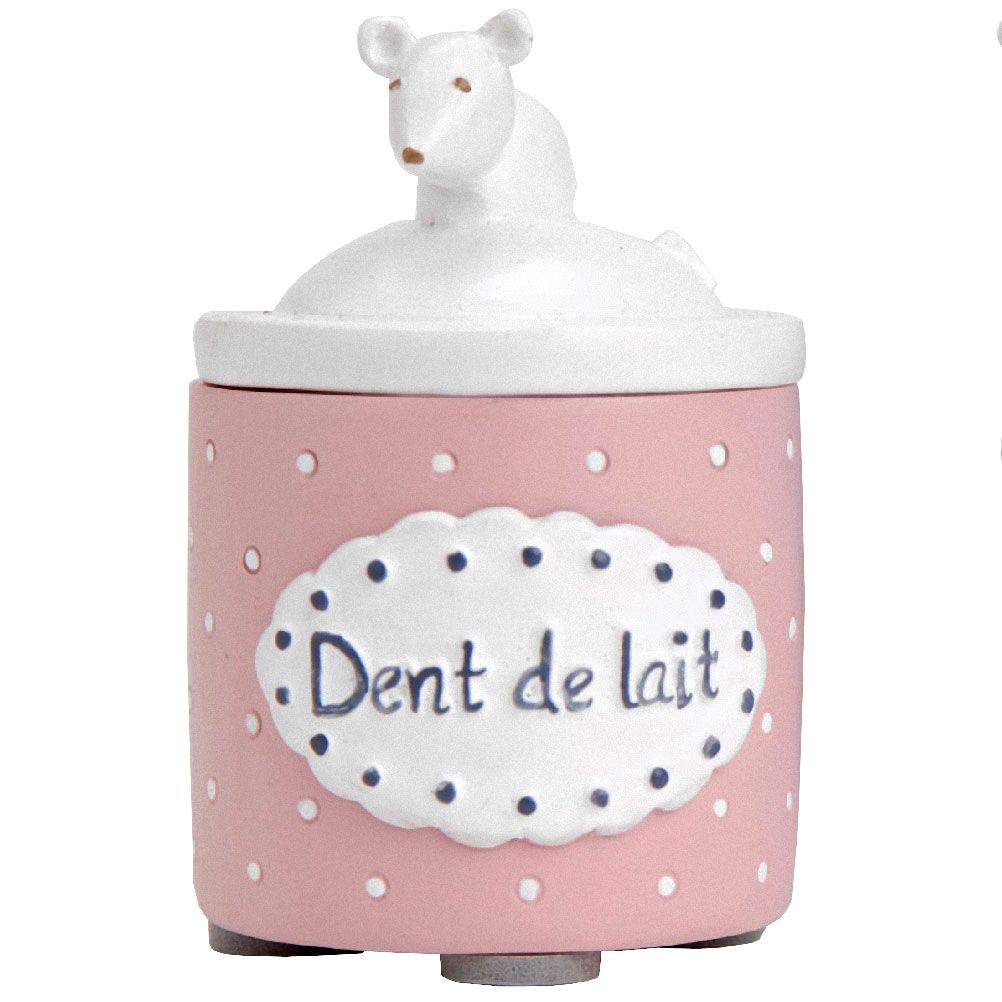 Petite boite à dents de lait rose Petite boite à dents de lait rose