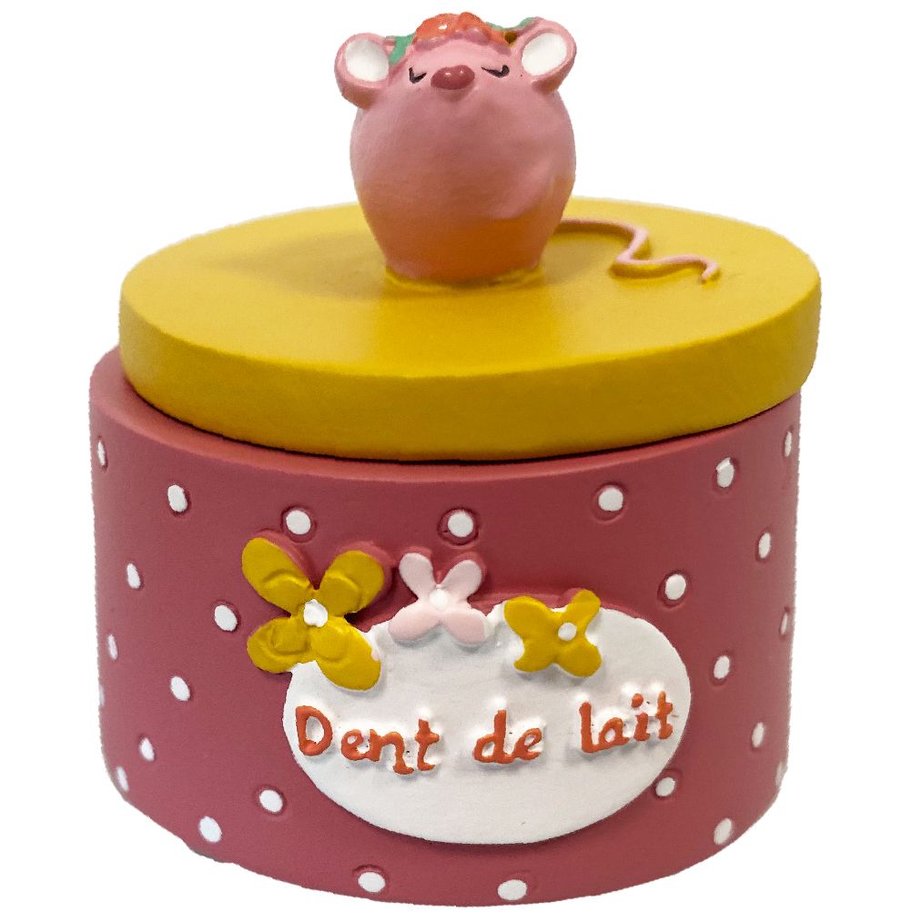 Petite boite à dents de lait rose Petite boite à dents de lait rose