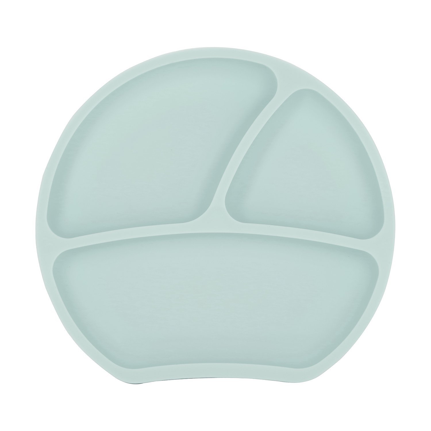 Assiette ventouse en silicone bleu aqua Assiette ventouse en silicone bleu aqua