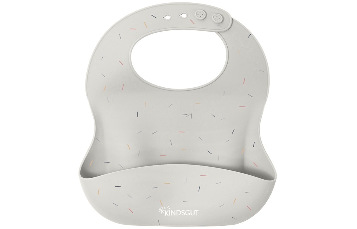 Bavoir bébé en silicone confettis