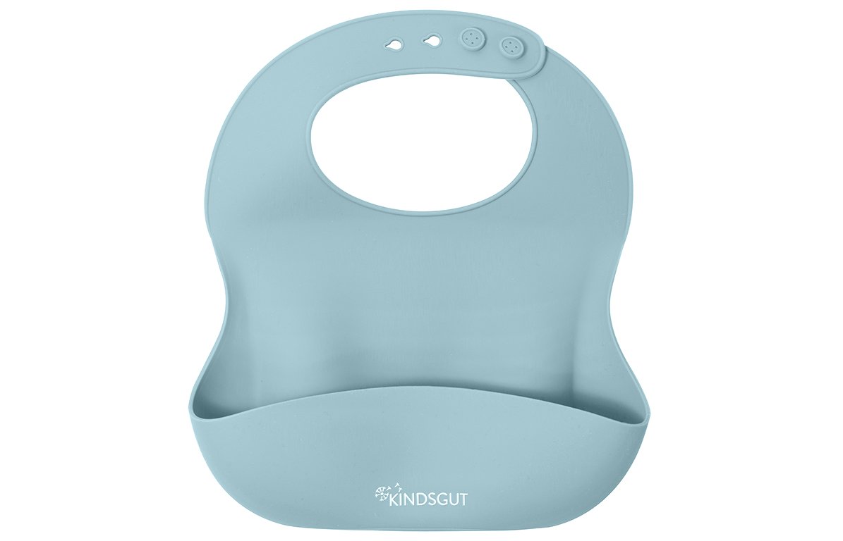 Bavoir bébé en silicone vert d'eau Bavoir bébé en silicone vert d'eau