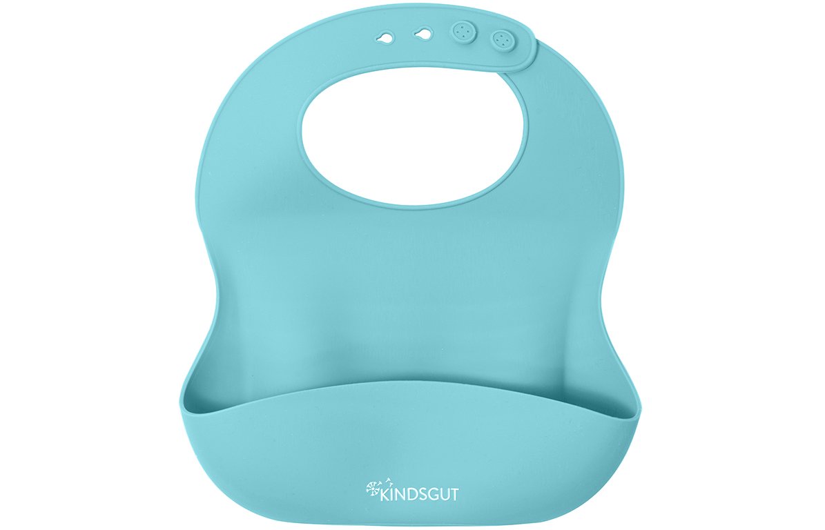 Bavoir bébé en silicone vert menthe Bavoir bébé en silicone vert menthe