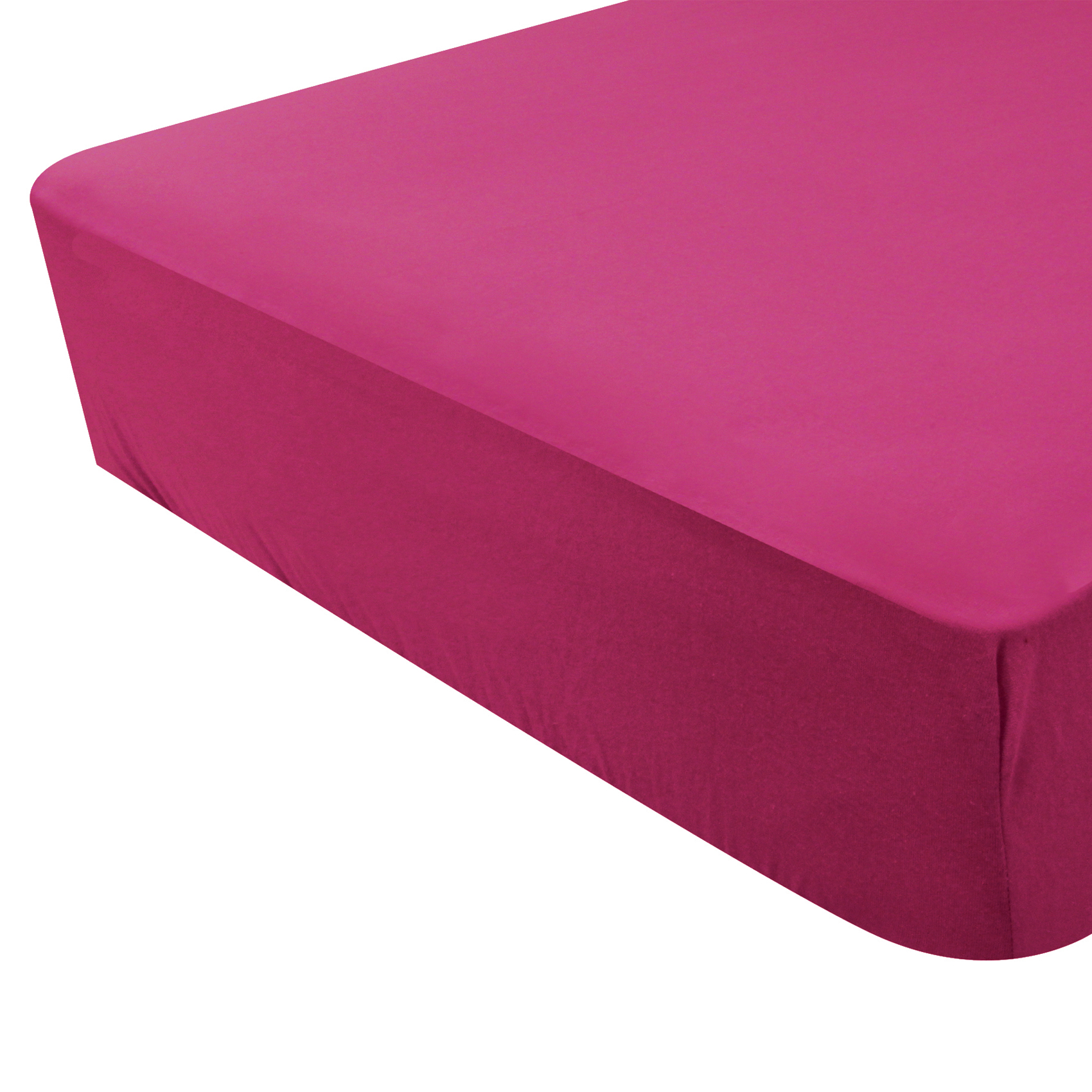 Drap housse enfant uni en jersey Coton Framboise 60x120 Drap housse enfant uni en jersey Coton Framboise 60x120