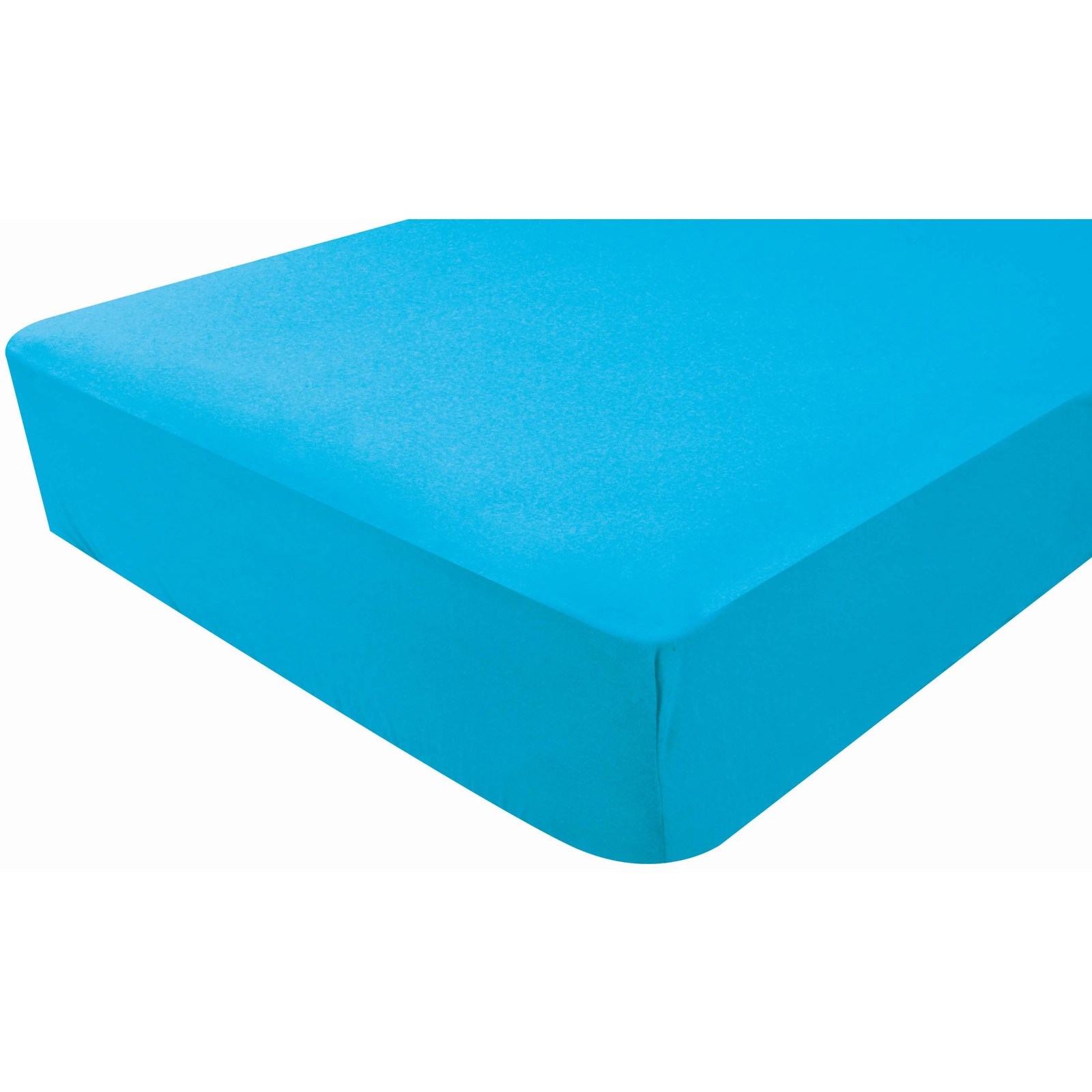 Drap housse enfant uni en jersey Coton Turquoise 70x140 Drap housse enfant uni en jersey Coton Turquoise 70x140
