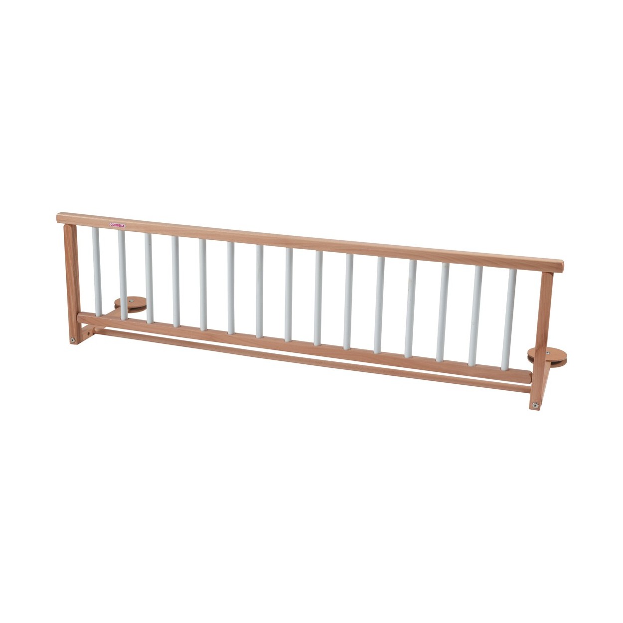 Barrière de lit en bois bicolore blanc - 127x35 cm Barrière de lit en bois bicolore blanc - 127x35 cm